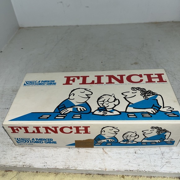 Vintage 1963 Parker Brothers Flinch Card Game Complete 150 Cards, Trays & Rules - Picture 7 of 7
